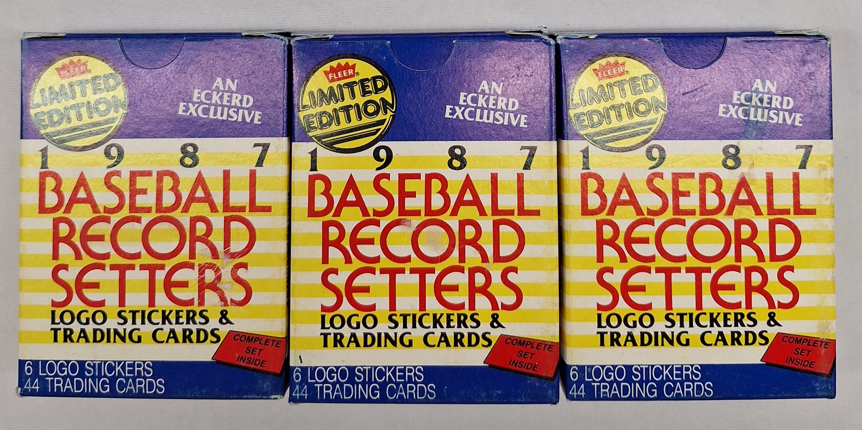 1987 Fleer Baseball 44 Card Box