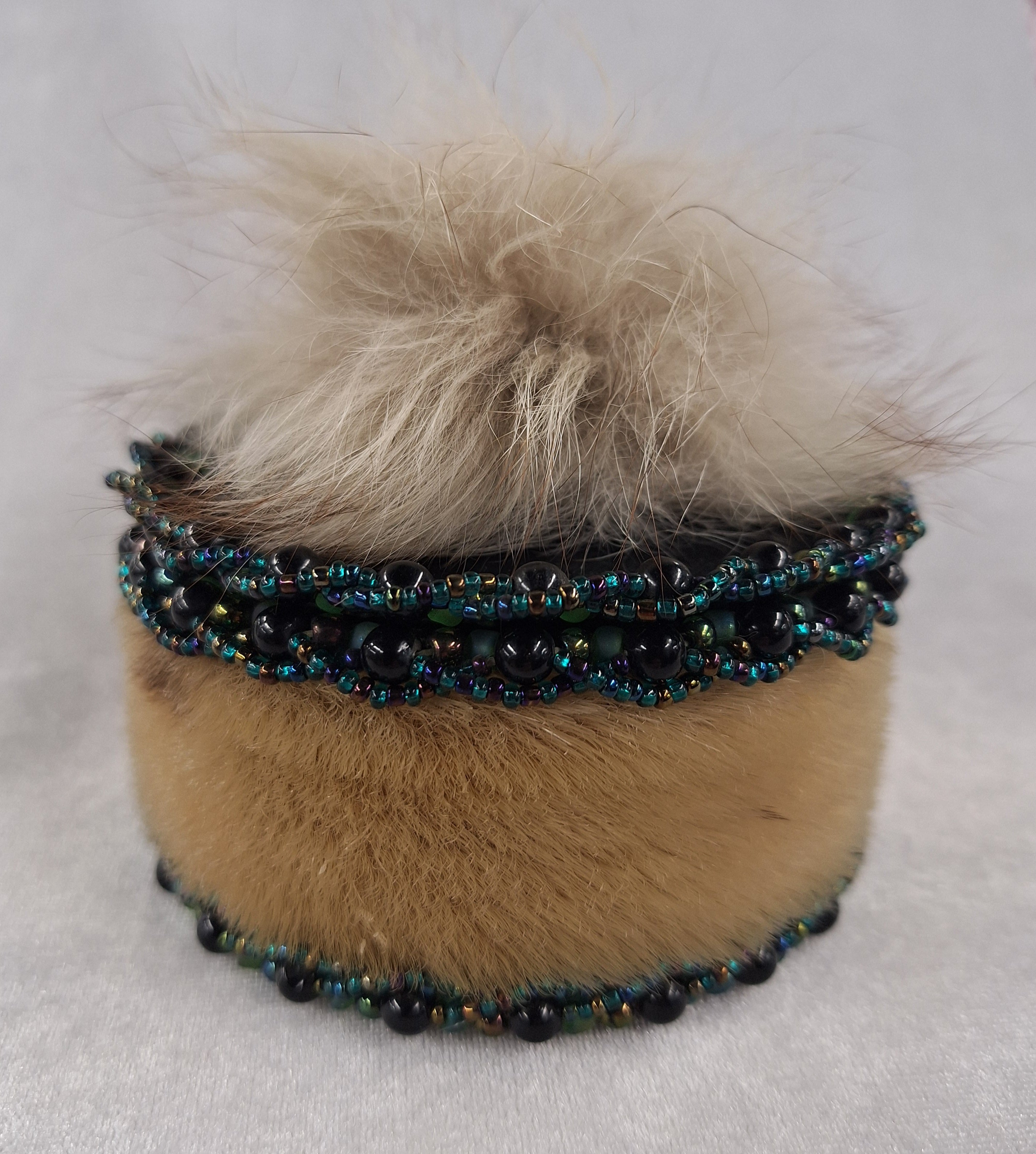 Handmade Alaskan Beaded Container 1999