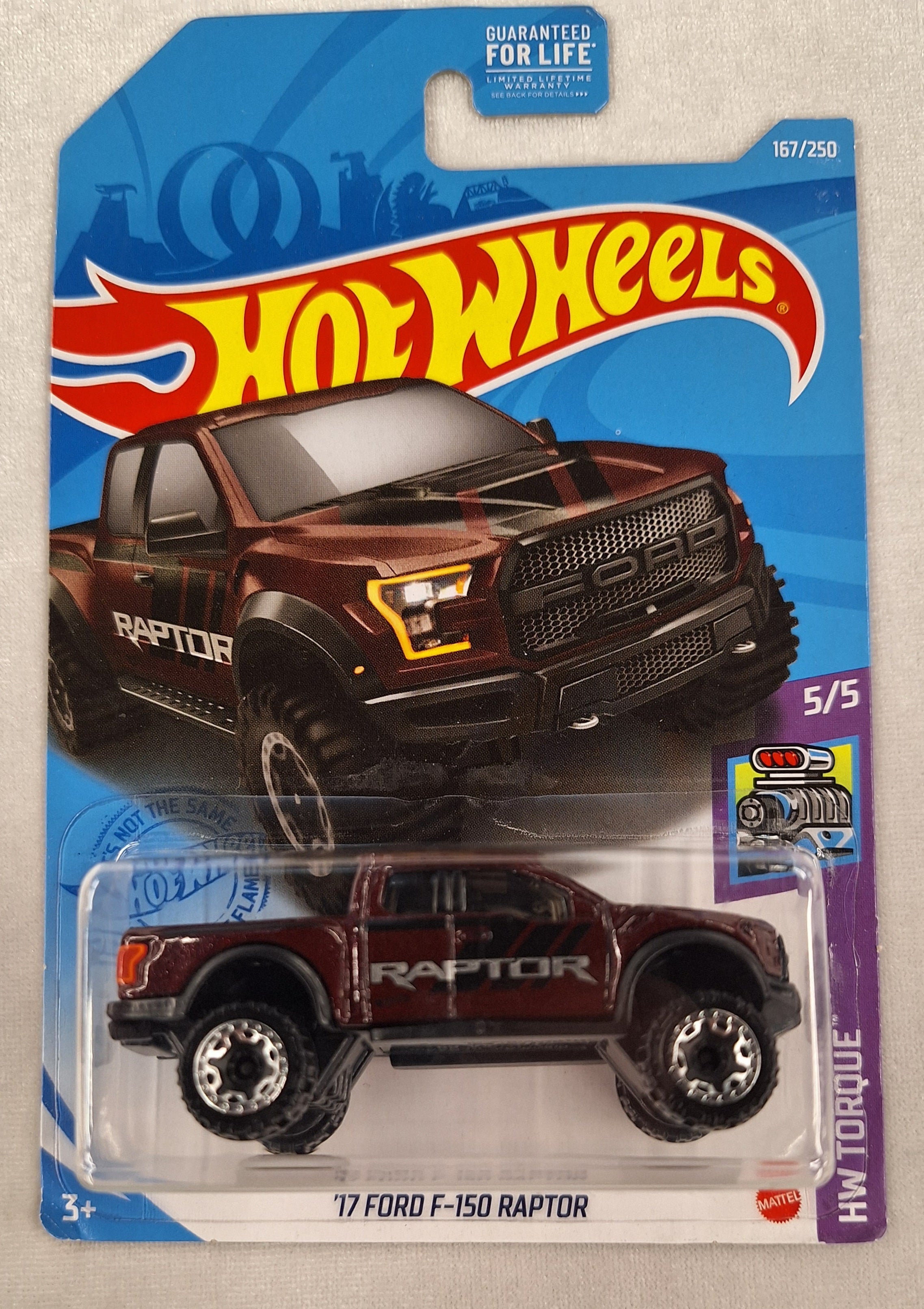 17 Ford F-150 Raptor 5/5 Torque 167/250 Maroon